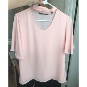 P Luca Milano | Tops | P Luca Milano Peach Light Pink Flutter Short